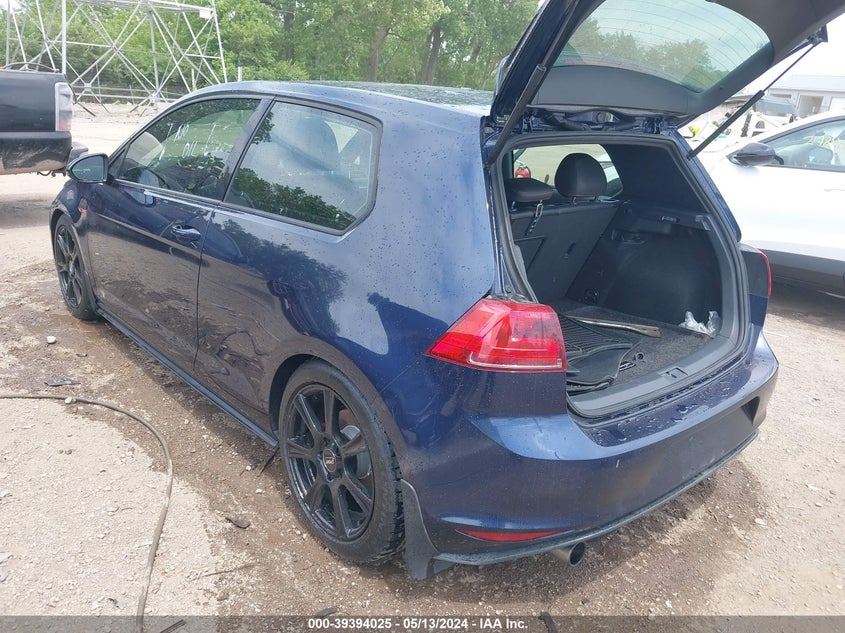 2015 VOLKSWAGEN GOLF GTI 2.0T SE 2-DOOR - 3VWTT7AU9FM027697