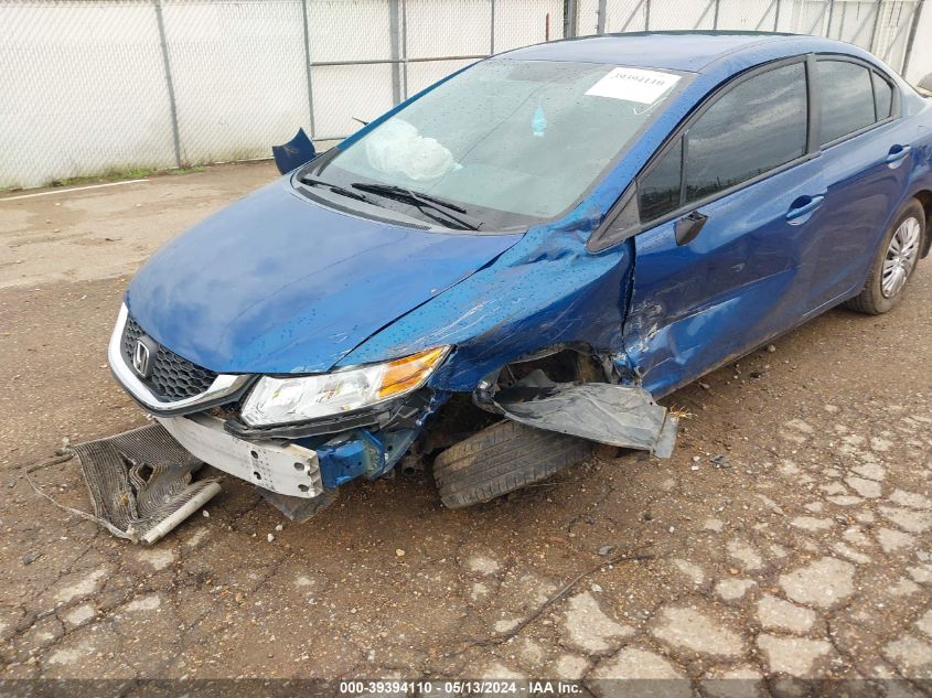 2013 Honda Civic Lx VIN: 19XFB2F53DE013518 Lot: 39394110