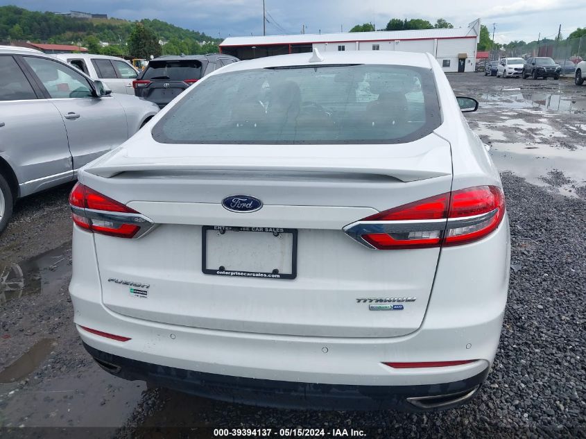 2020 Ford Fusion Titanium VIN: 3FA6P0D91LR127994 Lot: 39394137