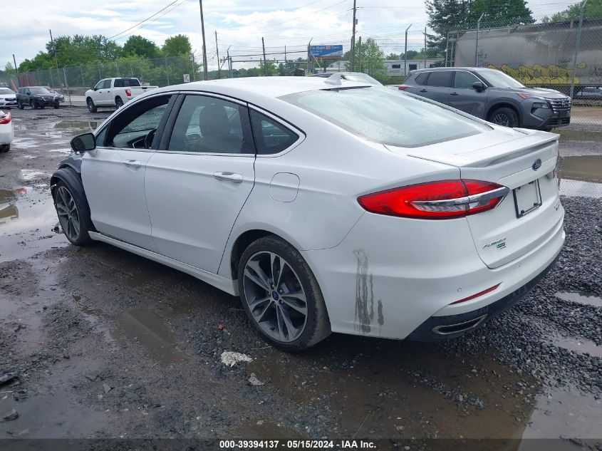 2020 Ford Fusion Titanium VIN: 3FA6P0D91LR127994 Lot: 39394137