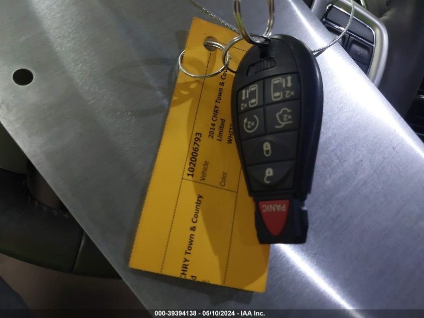 2014 Chrysler Town & Country Limited VIN: 2C4RC1GG8ER249764 Lot: 39394138