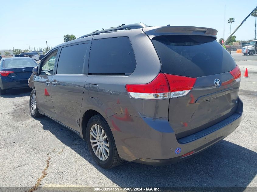 2013 Toyota Sienna Xle V6 8 Passenger VIN: 5TDYK3DC2DS390671 Lot: 39394151