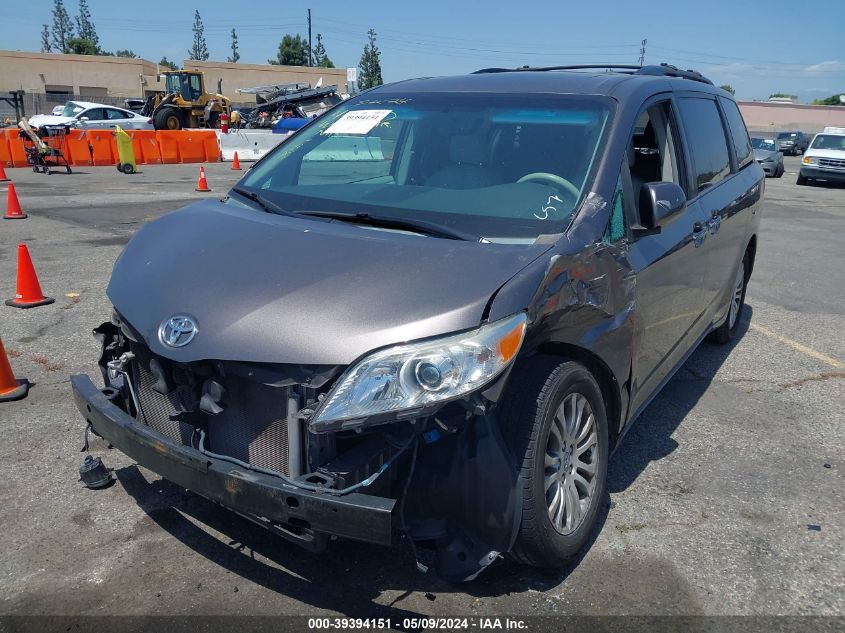 2013 Toyota Sienna Xle V6 8 Passenger VIN: 5TDYK3DC2DS390671 Lot: 39394151