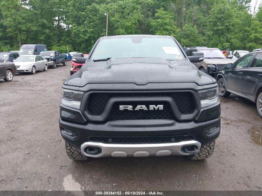 2019 Ram 1500 Rebel 4X4 5'7 Box VIN: 1C6SRFLT6KN743041 Lot: 39394152