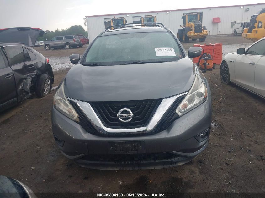 2015 Nissan Murano Sv VIN: 5N1AZ2MHXFN262850 Lot: 39394160