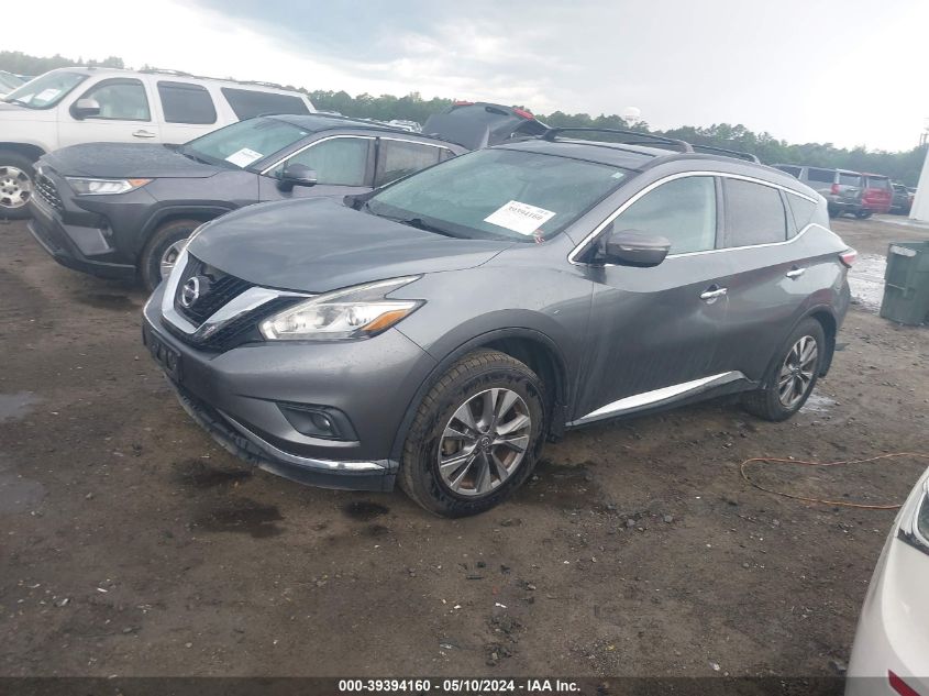 2015 Nissan Murano Sv VIN: 5N1AZ2MHXFN262850 Lot: 39394160