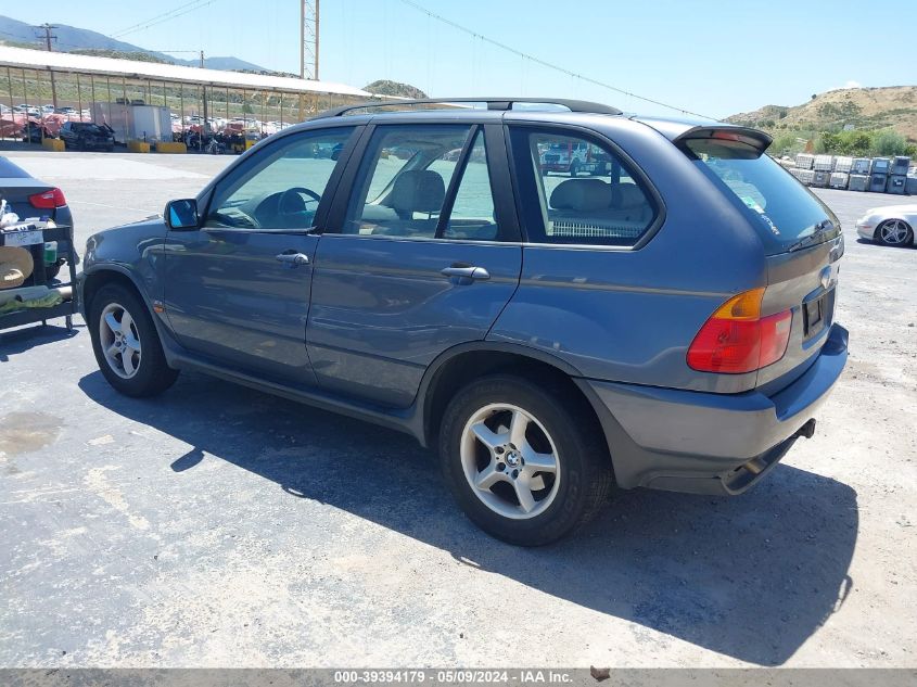 2003 BMW X5 3.0I VIN: 5UXFA53503LV95686 Lot: 39394179