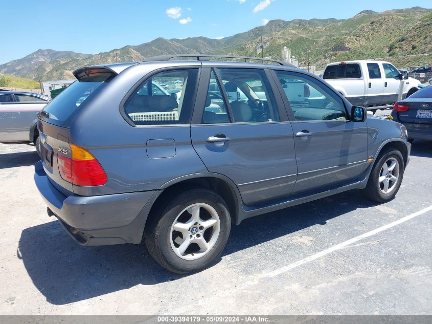 2003 BMW X5 3.0I VIN: 5UXFA53503LV95686 Lot: 39394179