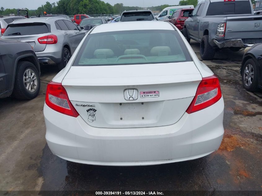 2012 Honda Civic Lx VIN: 2HGFG3B58CH524238 Lot: 39394191