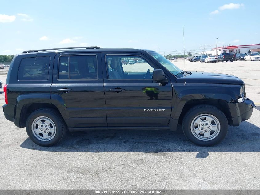 2016 Jeep Patriot Sport VIN: 1C4NJPBA7GD754193 Lot: 39394199