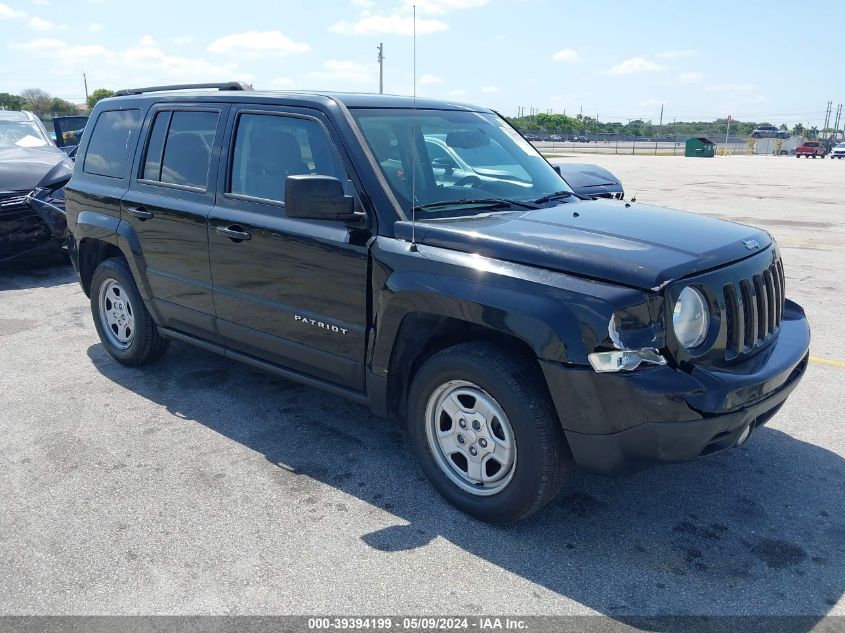 2016 Jeep Patriot Sport VIN: 1C4NJPBA7GD754193 Lot: 39394199