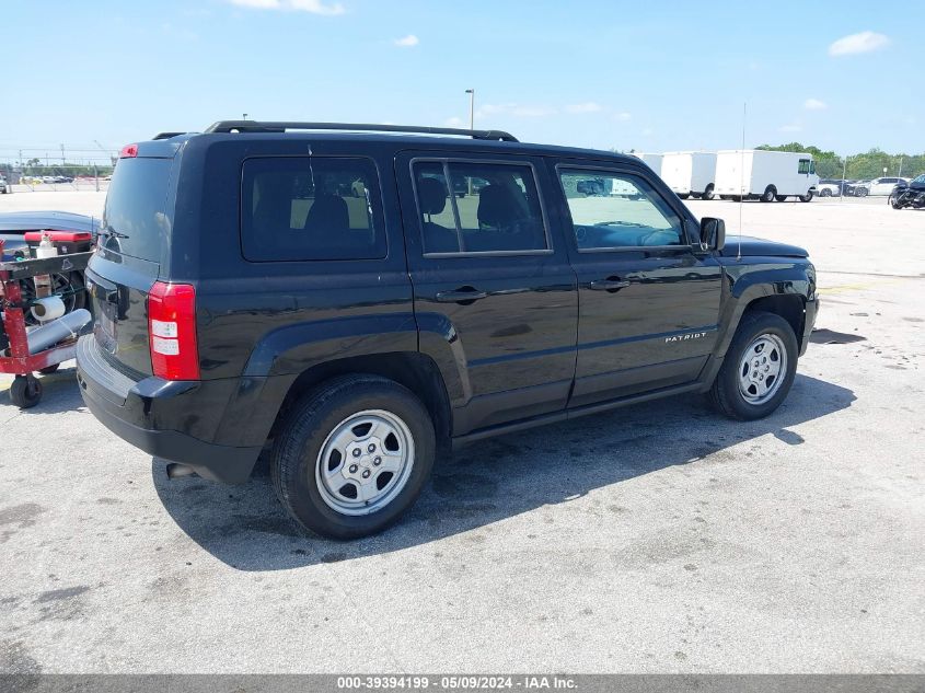 2016 Jeep Patriot Sport VIN: 1C4NJPBA7GD754193 Lot: 39394199