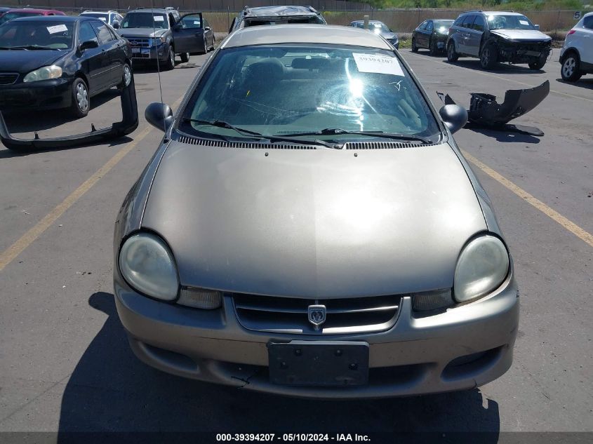 2002 Dodge Neon VIN: 1B3ES26C22D545465 Lot: 39394207