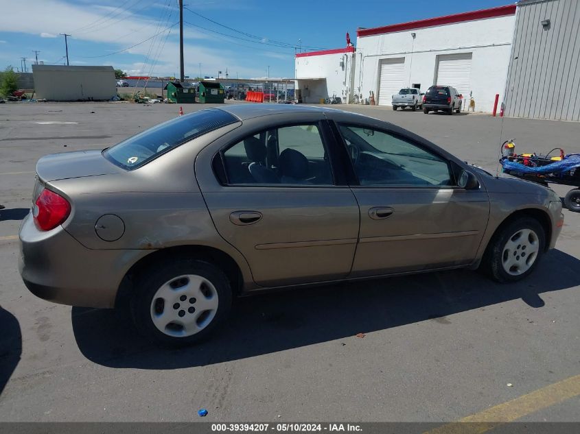 2002 Dodge Neon VIN: 1B3ES26C22D545465 Lot: 39394207