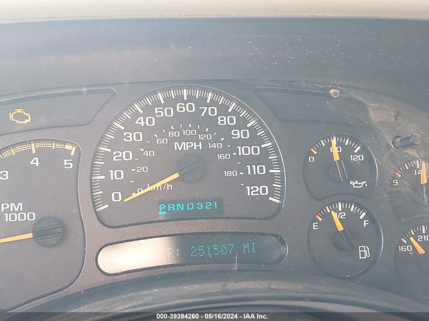 2005 Chevrolet Silverado 2500Hd Lt VIN: 1GCHK23225F899499 Lot: 39394260