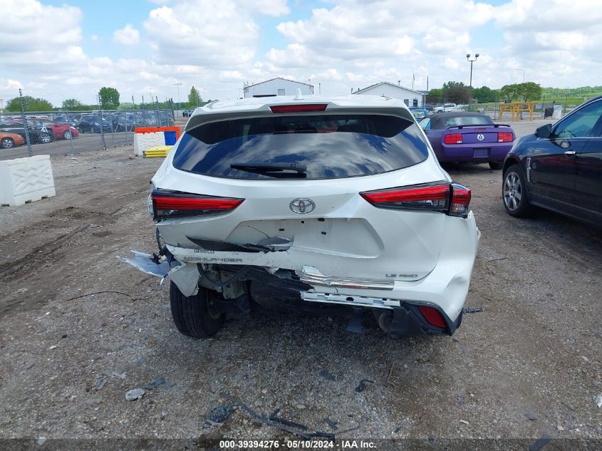 2020 Toyota Highlander Le VIN: 5TDBZRBH2LS501091 Lot: 39394276