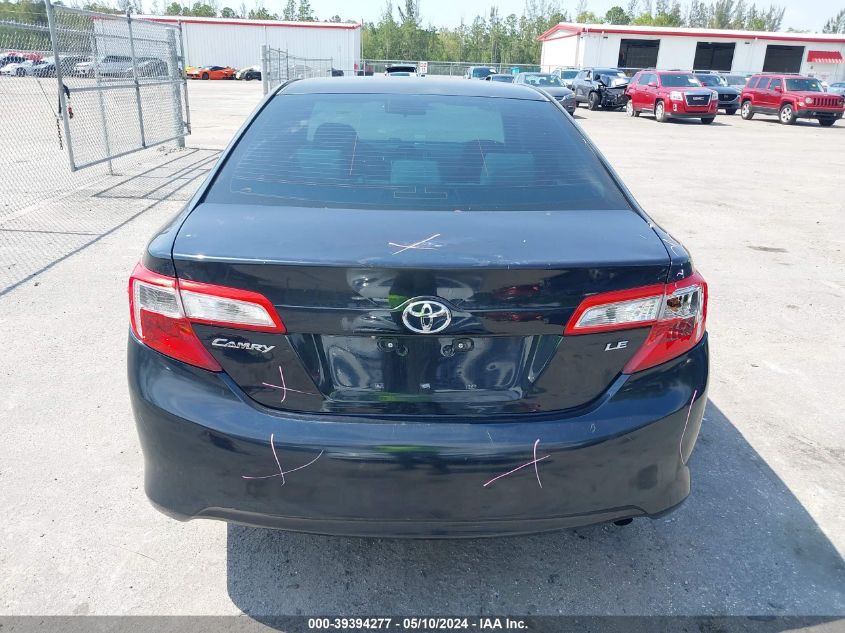 2012 Toyota Camry Le VIN: 4T1BF1FK2CU054317 Lot: 39394277