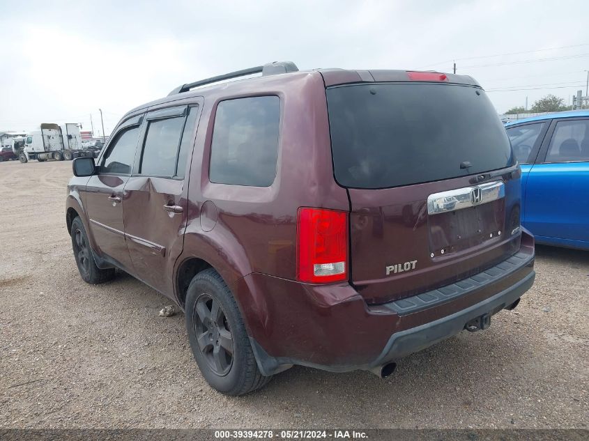 2011 Honda Pilot Ex-L VIN: 5FNYF4H55BB076214 Lot: 39394278