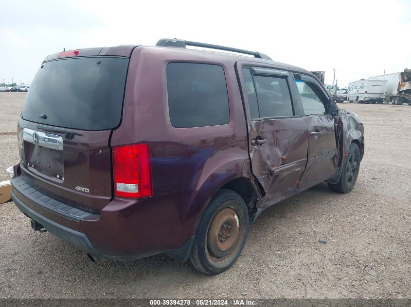 2011 Honda Pilot Ex-L VIN: 5FNYF4H55BB076214 Lot: 39394278