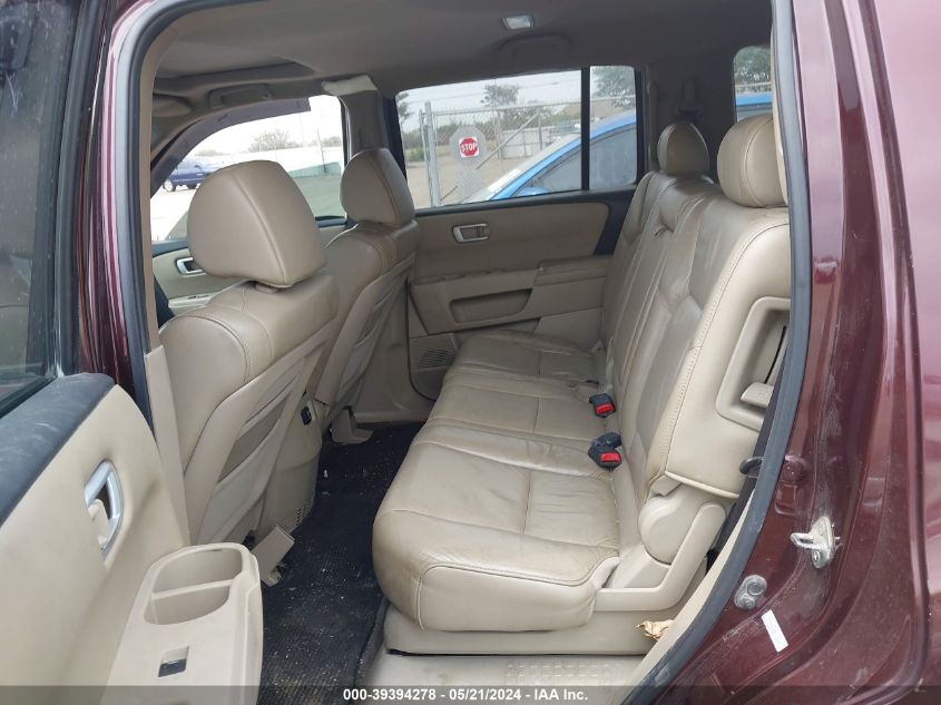 2011 Honda Pilot Ex-L VIN: 5FNYF4H55BB076214 Lot: 39394278