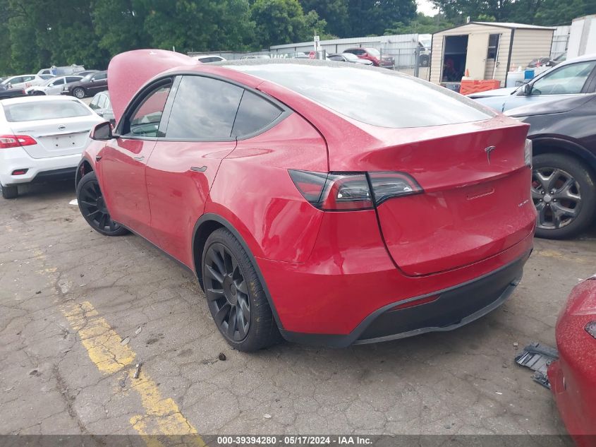 2023 Tesla Model Y Awd/Long Range Dual Motor All-Wheel Drive VIN: 7SAYGDEE4PF768699 Lot: 39394280