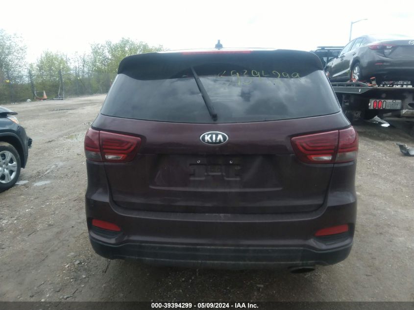 2020 Kia Sorento 3.3L Lx VIN: 5XYPG4A52LG635053 Lot: 39394299