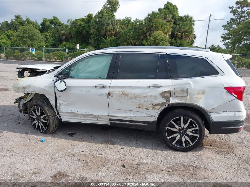 2022 Honda Pilot Awd Elite VIN: 5FNYF6H08NB088524 Lot: 39394303