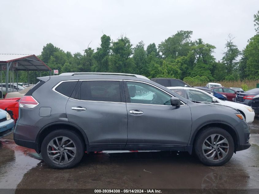 2016 Nissan Rogue Sl VIN: 5N1AT2MV2GC829671 Lot: 39394308