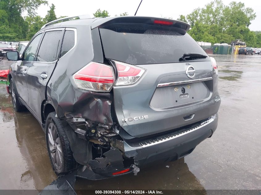 2016 Nissan Rogue Sl VIN: 5N1AT2MV2GC829671 Lot: 39394308