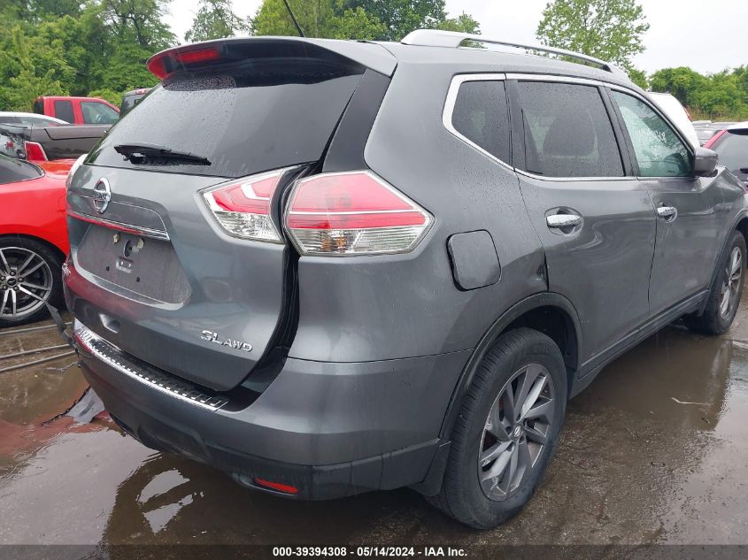 2016 Nissan Rogue Sl VIN: 5N1AT2MV2GC829671 Lot: 39394308