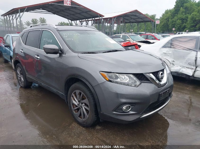 2016 Nissan Rogue Sl VIN: 5N1AT2MV2GC829671 Lot: 39394308