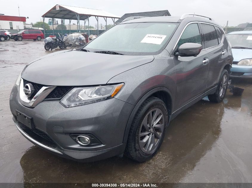 2016 Nissan Rogue Sl VIN: 5N1AT2MV2GC829671 Lot: 39394308