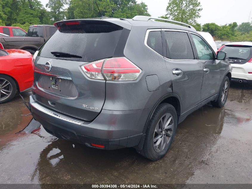 2016 Nissan Rogue Sl VIN: 5N1AT2MV2GC829671 Lot: 39394308