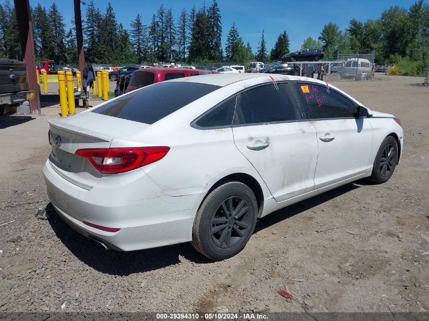 2016 Hyundai Sonata Se VIN: 5NPE24AF8GH270181 Lot: 39394310