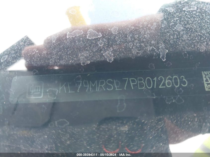 2023 Chevrolet Trailblazer Awd Lt VIN: KL79MRSL7PB012603 Lot: 39394311