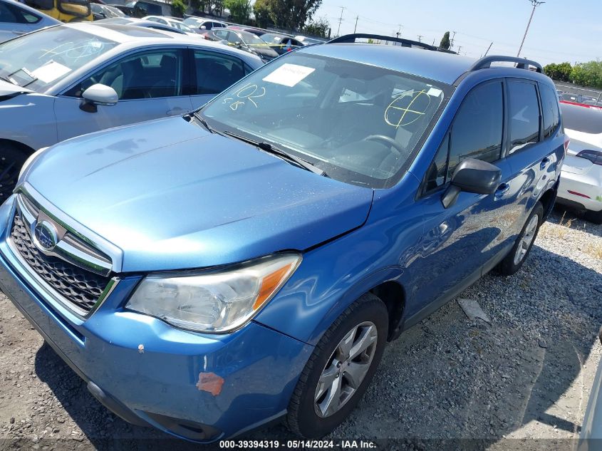 2015 Subaru Forester 2.5I VIN: JF2SJABC4FH534245 Lot: 39394319