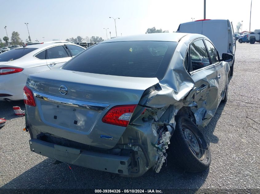 2014 Nissan Sentra S VIN: 3N1AB7AP7EY329300 Lot: 39394326