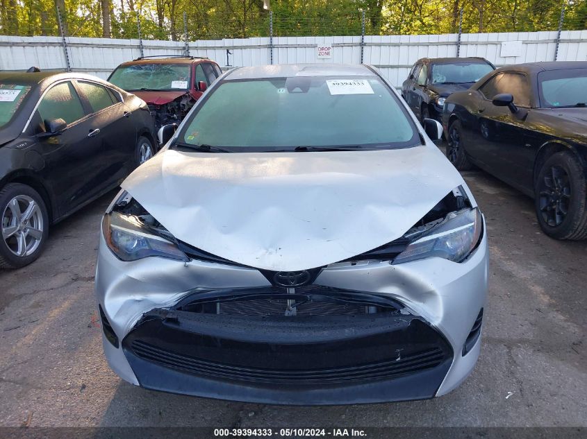 2018 Toyota Corolla L VIN: 5YFBURHE0JP764522 Lot: 39394333