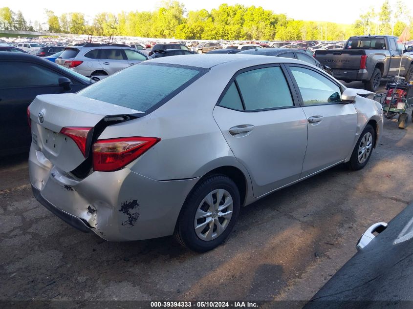 2018 Toyota Corolla L VIN: 5YFBURHE0JP764522 Lot: 39394333