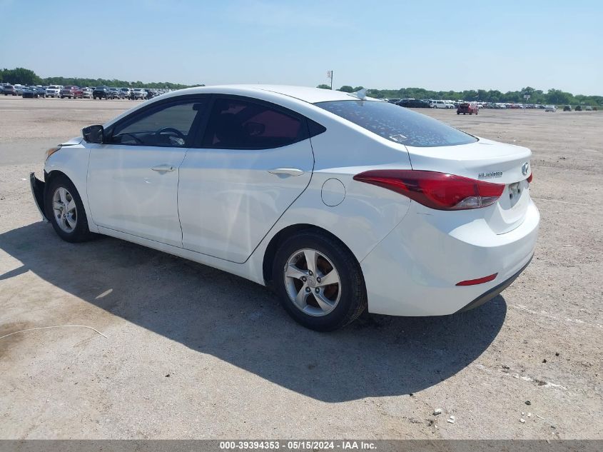 2014 Hyundai Elantra Se VIN: 5NPDH4AE7EH521870 Lot: 39394353