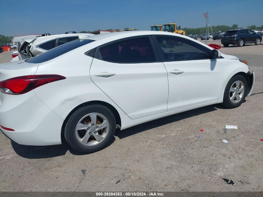 2014 Hyundai Elantra Se VIN: 5NPDH4AE7EH521870 Lot: 39394353