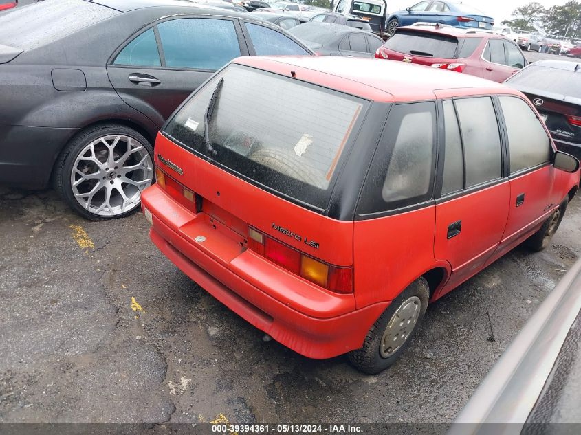 1989 Geo Metro Sprint VIN: JG1MR6168KK762764 Lot: 39394361