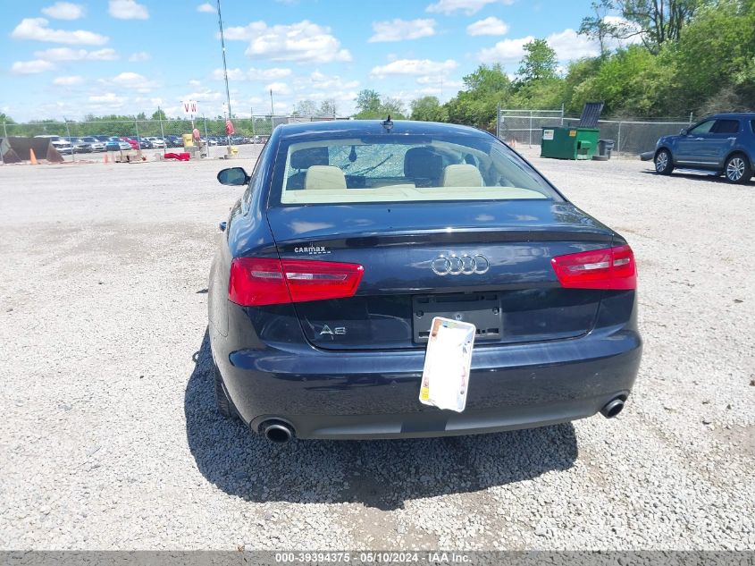 2013 Audi A6 2.0T Premium VIN: WAUGFAFC4DN140367 Lot: 39394375