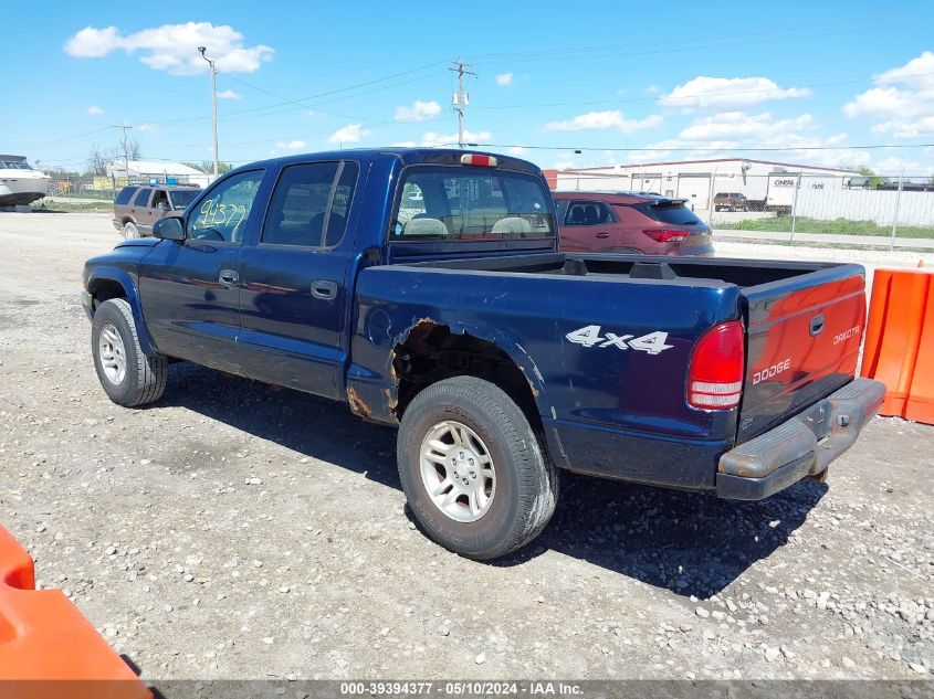 2003 Dodge Dakota Sport/Sxt VIN: 1D7HG38X93S111260 Lot: 39394377