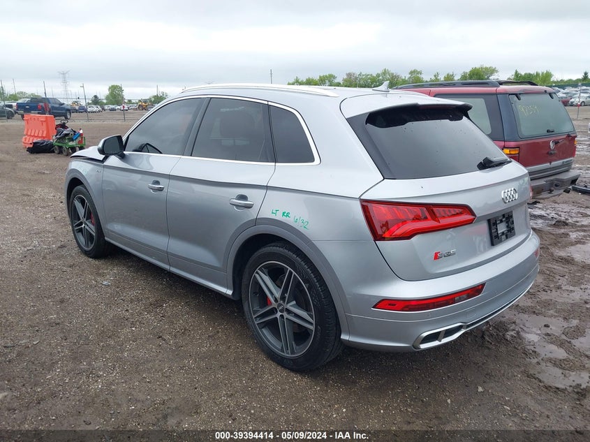 2018 Audi Sq5 3.0T Premium Plus VIN: WA1A4AFY6J2025240 Lot: 39394414