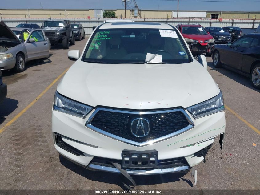 2017 Acura Mdx VIN: 5FRYD3H39HB012683 Lot: 39394416