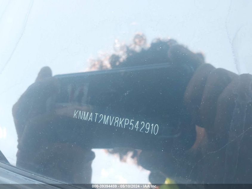 2019 Nissan Rogue S VIN: KNMAT2MV8KP542910 Lot: 39394459