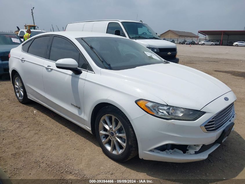 2017 Ford Fusion Hybrid Se VIN: 3FA6P0LU2HR307496 Lot: 39394466