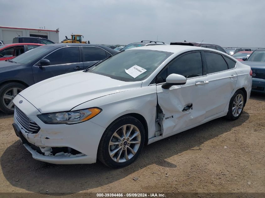 2017 Ford Fusion Hybrid Se VIN: 3FA6P0LU2HR307496 Lot: 39394466