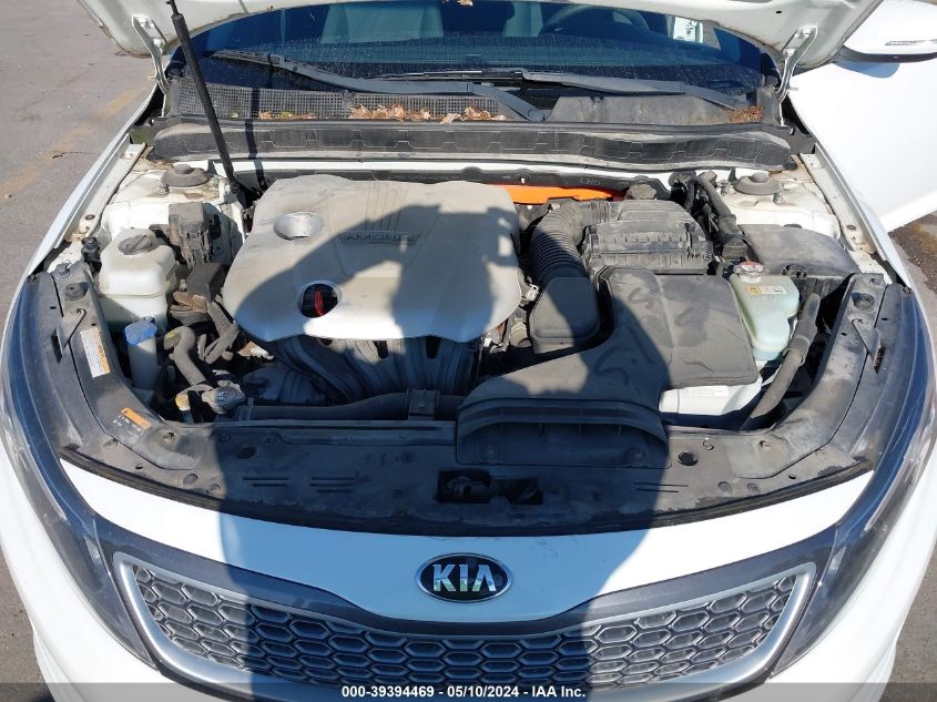 2016 Kia Optima Hybrid VIN: KNAGM4AD0G5093091 Lot: 39394469